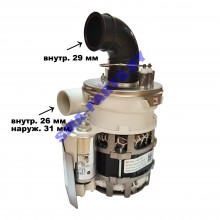 Насос (двигатель, мотор) циркуляционный в сборе с тэном для посудомоечной машины Haier (Хайер, Хаер) 0120400566 Original