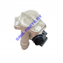 Сливной насос (откачивающий насос, помпа) для стиральной машины Candy (Канди) в сборе с улиткой 49004612