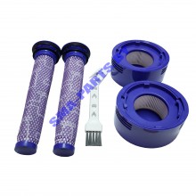 Набор фильтров для вертикального пылесоса Dyson (Дайсон) 965661 / 967478 (4 шт + щетка)