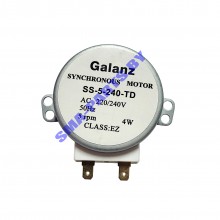 Двигатель вращения СВЧ Galanz SS-5-240-TD 220-240V 5r/min 4W