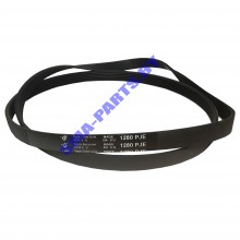 Ремень 1280 J6 EL привода барабана (приводной ремень) для стиральной машины Electrolux (Электролюкс), Zanussi (Занусси), AEG (Аег) 1240211209