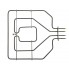 Нагревательный элемент 2200W для плиты Bosch, Siemens 00448351