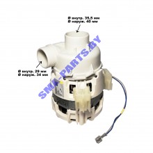 Мотор (двигатель, насос) циркуляционный для посудомоечной машины Electrolux (Электролюкс), Zanussi (Занусси), AEG (АЕГ) 50299965009 / 1111468128