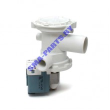 Сливной насос (откачивающий насос, помпа) для стиральной машины Indesit (Индезит), Hotpoint-Ariston (Хотпоинт-Аристон) в сборе с улиткой C00119307 / 119307