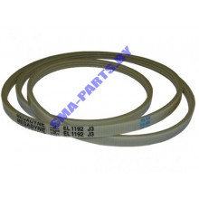 Ремень 1192 J3 привода барабана (приводной ремень) для стиральной машины Bosch (Бош), Siemens (Сименс), Indesit (Индезит), Whirlpool (Вирпул) C00063428