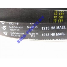 Ремень 1213 H8 привода барабана (приводной ремень) для стиральной машины Indesit (Индезит), Hotpoint-Ariston (Хотпоинт-Аристон) C00083910