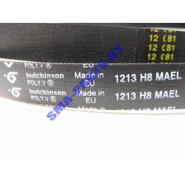 Ремень 1213 H8 для стиральной машины Indesit, Hotpoint-Ariston C00083910
